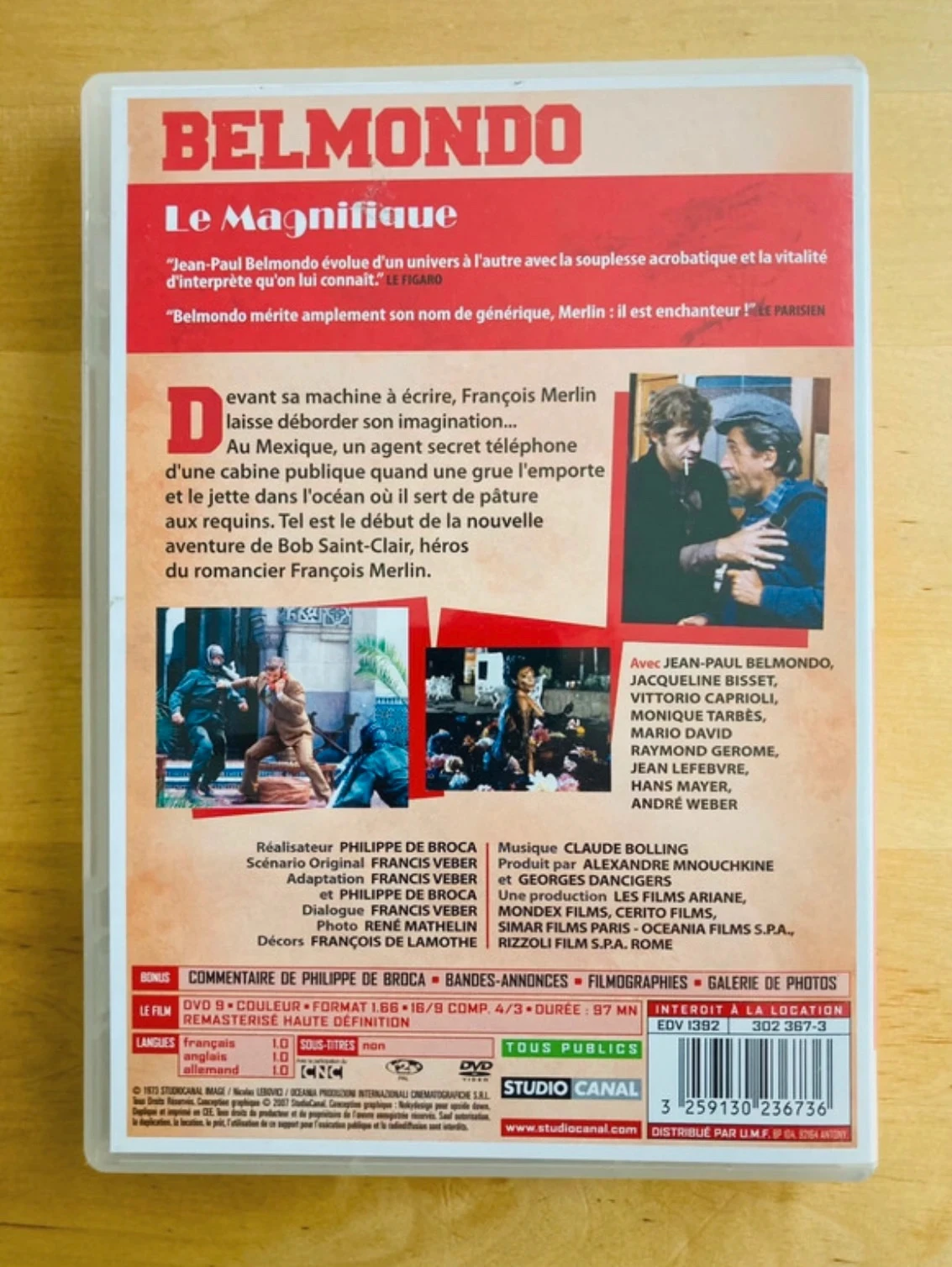 DVD Le Magnifique Jean-Paul Belmondo. – photo 3